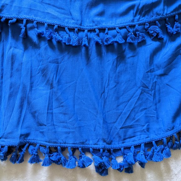 Lulus NWT Blue Tassel Dress - Picture 2 of 3